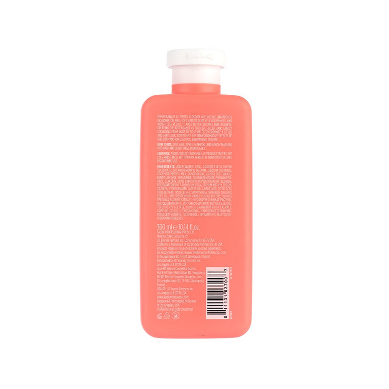 JustK Volumising + Pomegranate + Cherry Blossom Shampoo 300ml