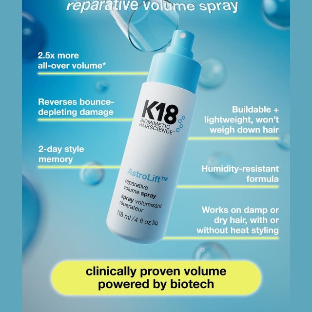 K18 AstroLift reparative volume spray 118ml