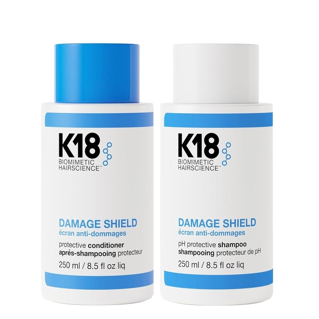K18 Damage Shield Shampoo and Conditioner 250ml Duo