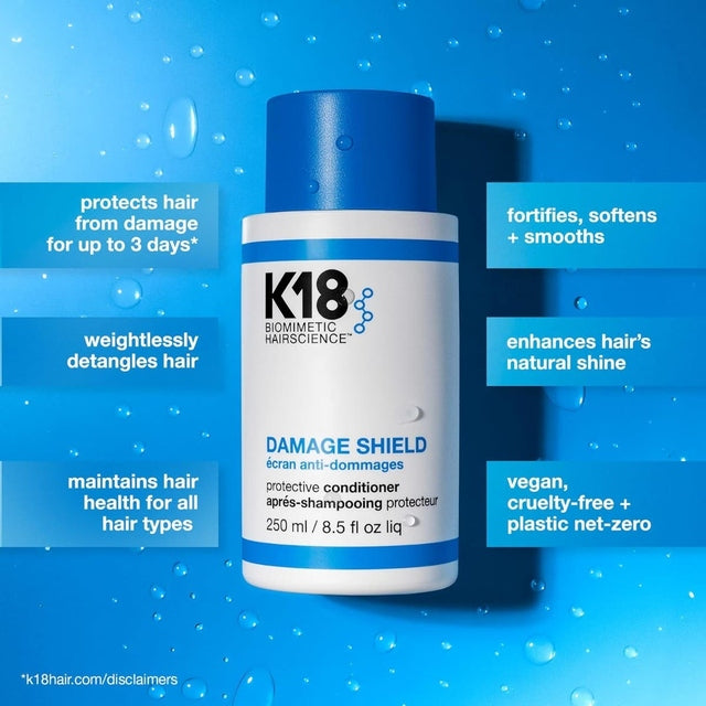K18 Damage Shield Shampoo and Conditioner 250ml Duo