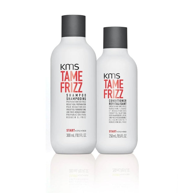 KMS Tamefrizz Shampoo and Conditioner with Smoothing Lotion Trio