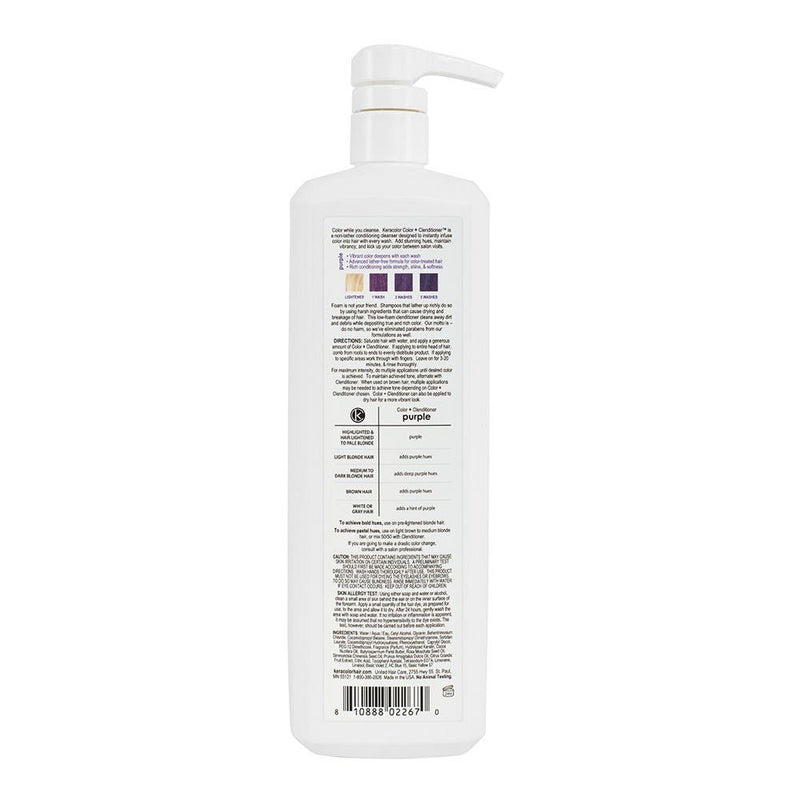 Keracolor Color Clenditioner Colour Shampoo - Purple 1L