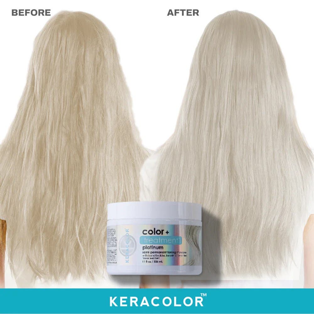 Keracolor Color+Treatment Semi-Permanent Colour Hair Masque 325ml - Platinum