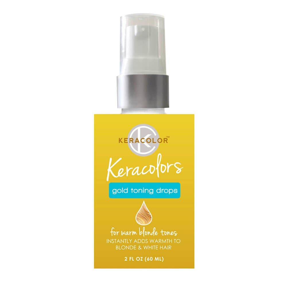 Keracolor Gold Toning Drops for Warm Blonde Tones 60ml