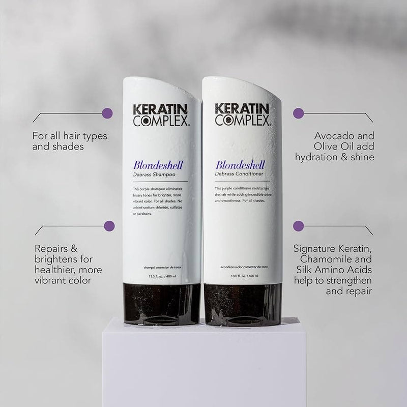 Keratin Complex Blondeshell Debrass Shampoo & Conditioner Duo 400ml
