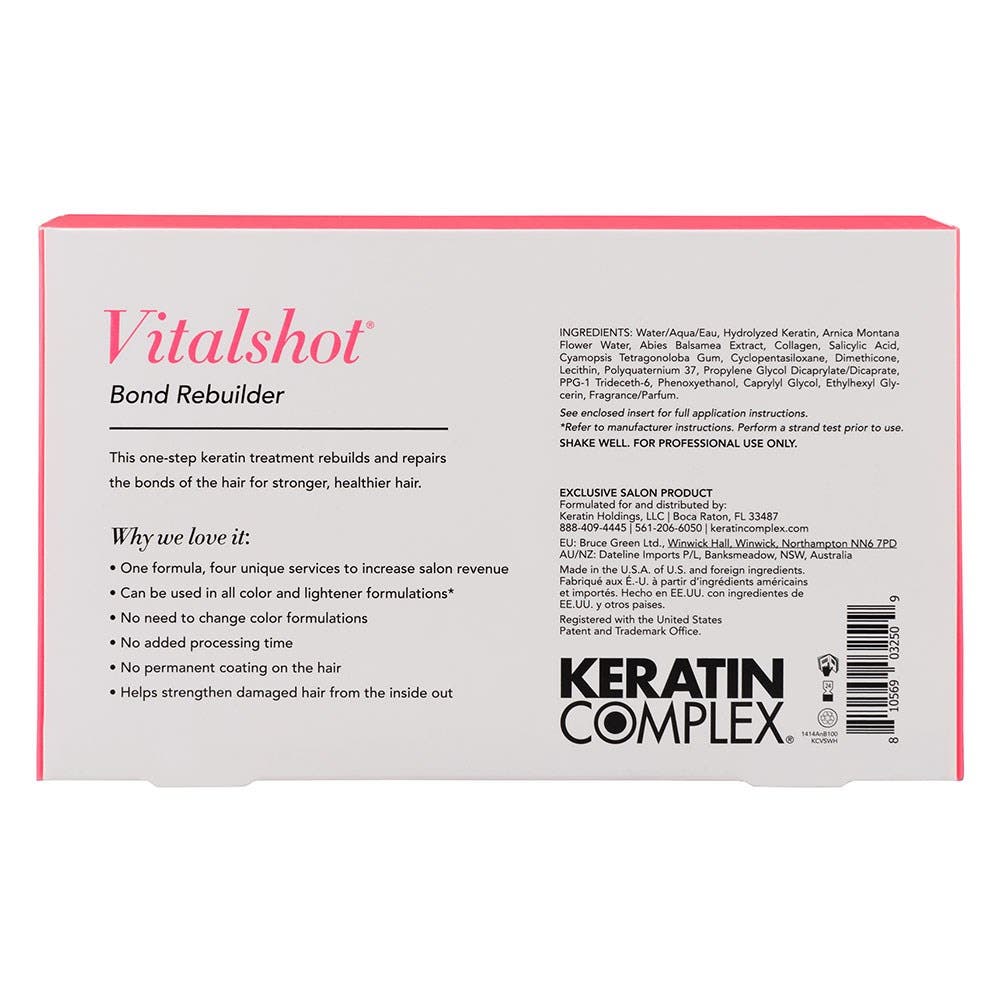 Keratin Complex Vital Shot Restorative Keratin Ampoules, 10x8ml