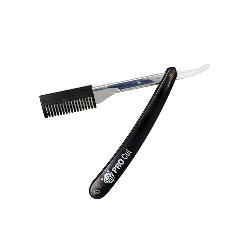 Kiepe Cutthroat Razor Scissors Professional / Barber & Hair Thinning Comb
