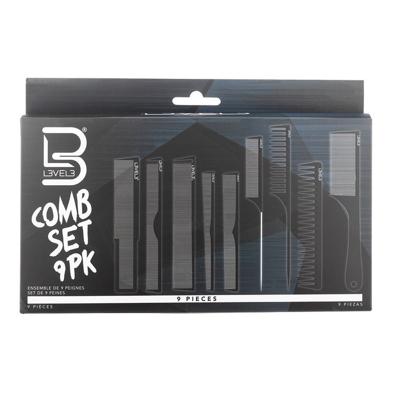 L3VEL3 Comb Set 9pk with Pouch
