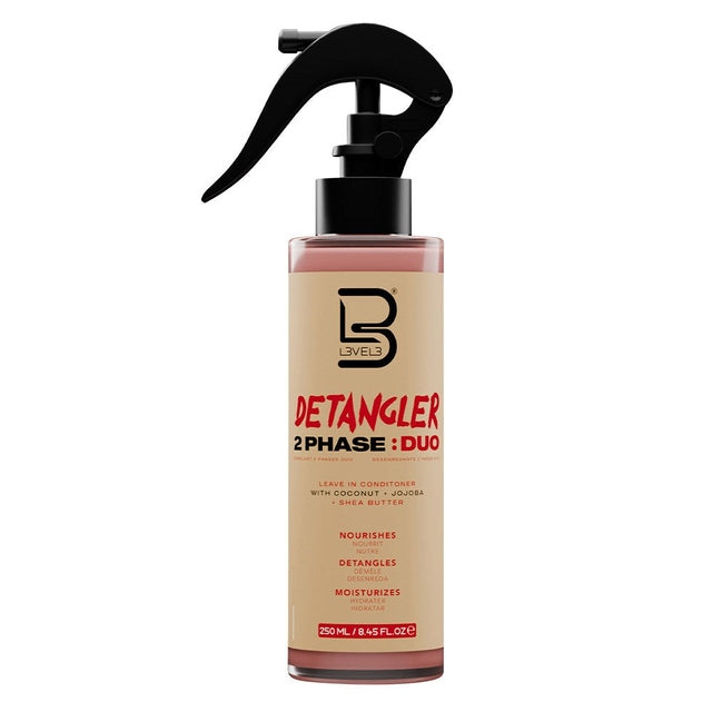 L3VEL3 Detangler 2 Phase:DUO Leave-in Conditioner 250mL
