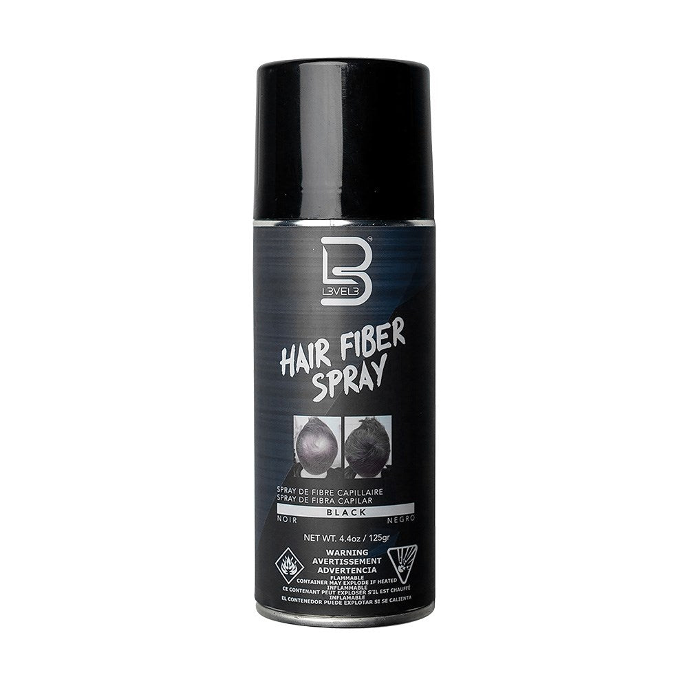 L3VEL3 Hair Fiber Spray 125g - Black