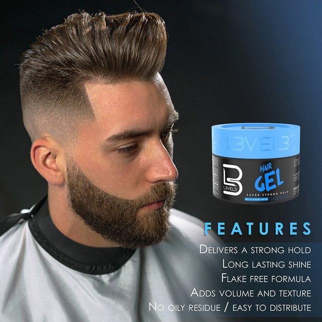 L3VEL3 Hair Gel Super Strong Hold 500mL