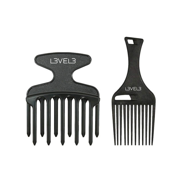 L3VEL3 Hair Pick Comb Set - 2 Pc