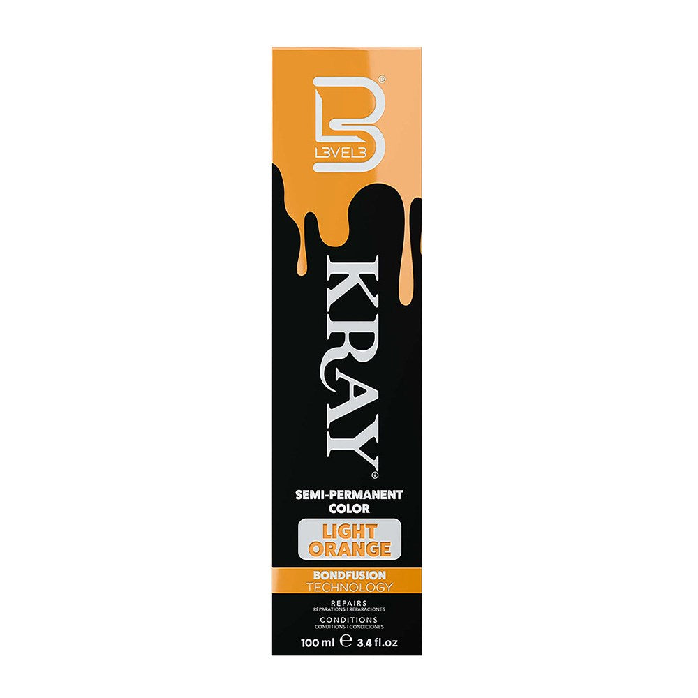 L3VEL3 Kray Semi Permanent Hair Colour 100ml - Light Orange