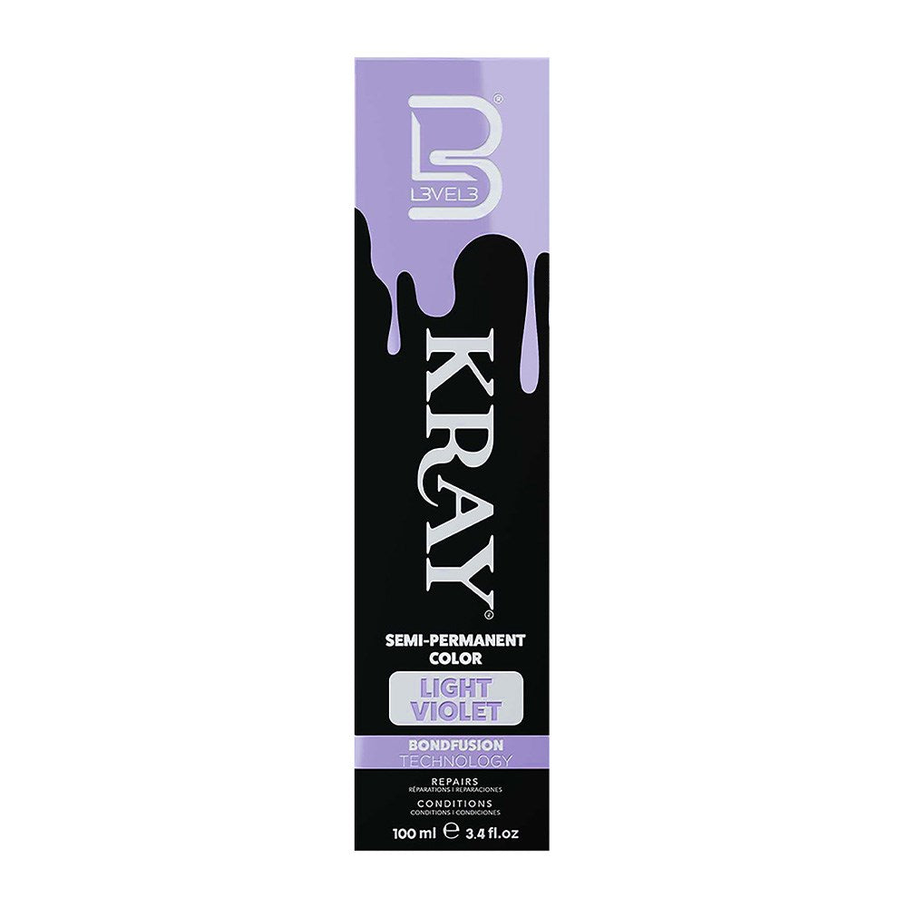 L3VEL3 Kray Semi Permanent Hair Colour 100ml - Light Violet