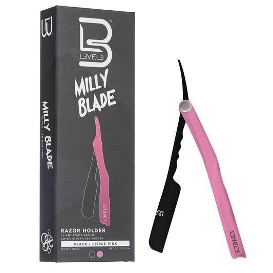 L3VEL3 Milly Blade Razor Holder - Black/ Feirce Pink