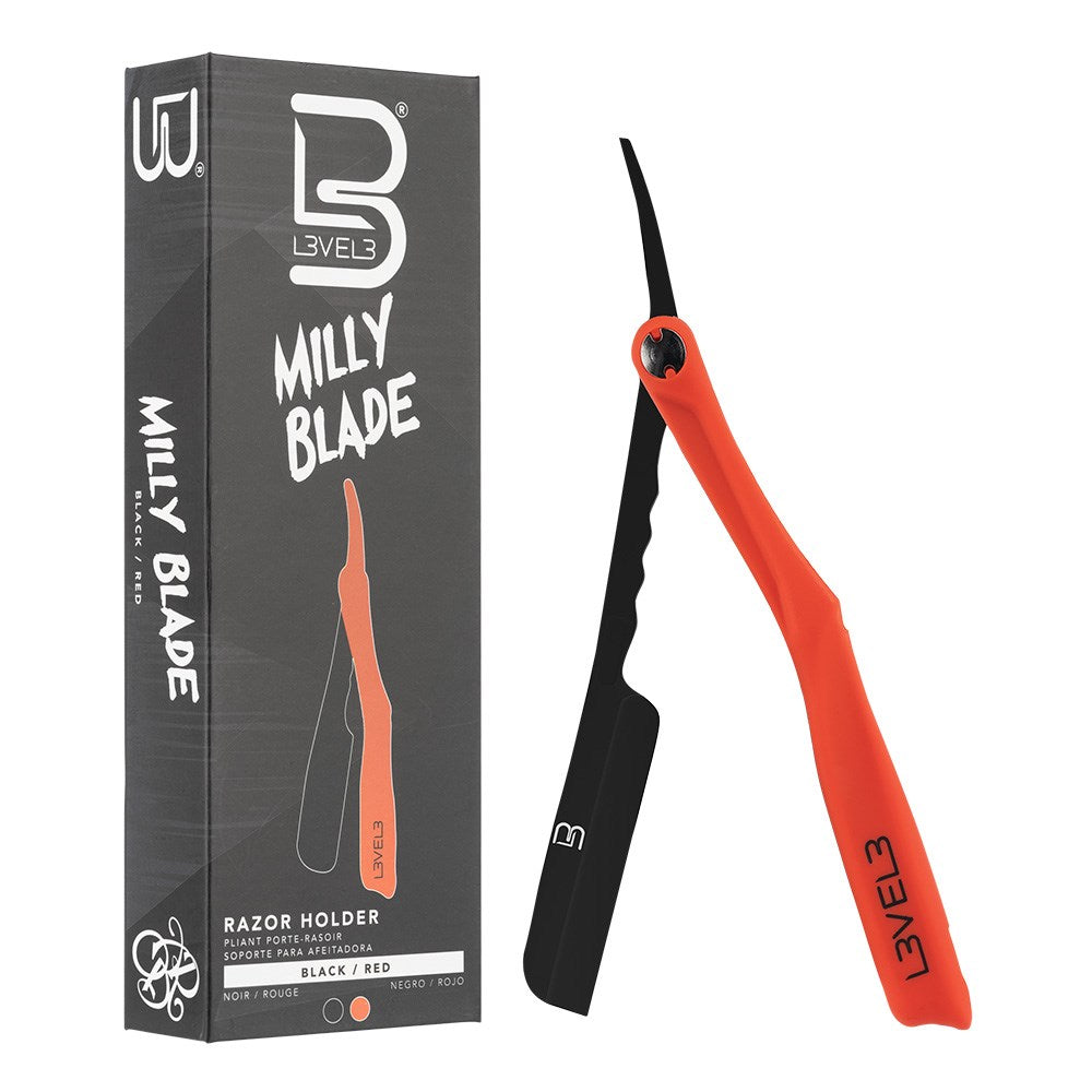 L3VEL3 Milly Blade Razor Holder - Black/Red
