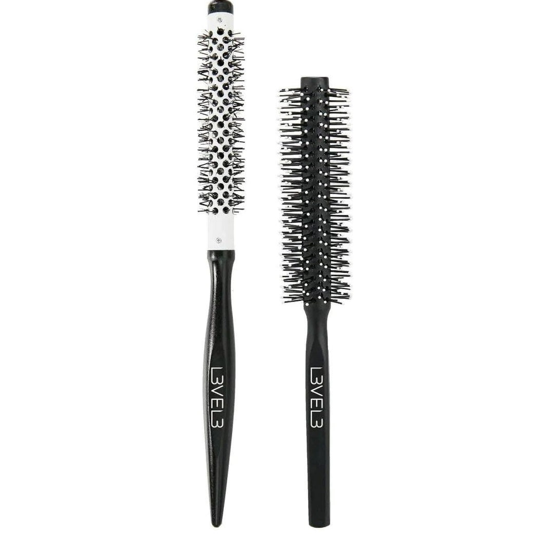 L3VEL3 Round Brush Set - 2 Pc