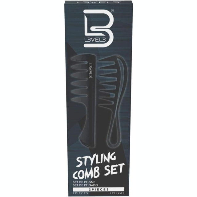 L3VEL3 Styling Comb Set - 2 Pc