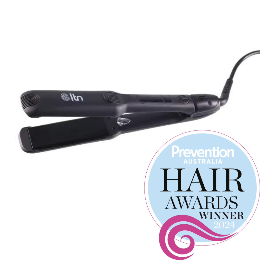 LTN Wide Hair Straightener 1.5" 32mm + Heat-Resistant Roll Mat Bag | Pro Styler by Anthony Nader | Adjustable Temp, Travel-Ready
