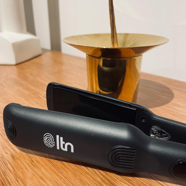 LTN Wide Hair Straightener 1.5" 32mm + Heat-Resistant Roll Mat Bag | Pro Styler by Anthony Nader | Adjustable Temp, Travel-Ready