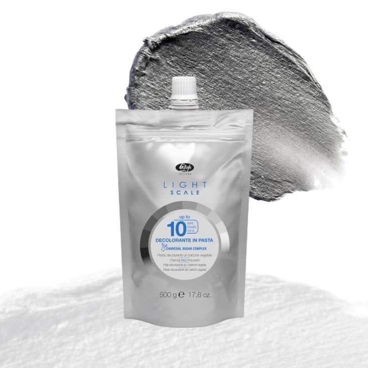 Lisap Milano Light Scale 10 Charcoal Sugar Complex Bleaching Paste 500g