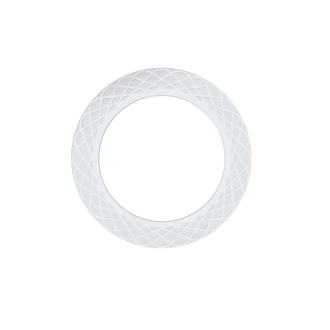 Magnetic Metal Plate Ring Wireless Charger Iron Sheet Sticker For Magnet Metal Tools - White