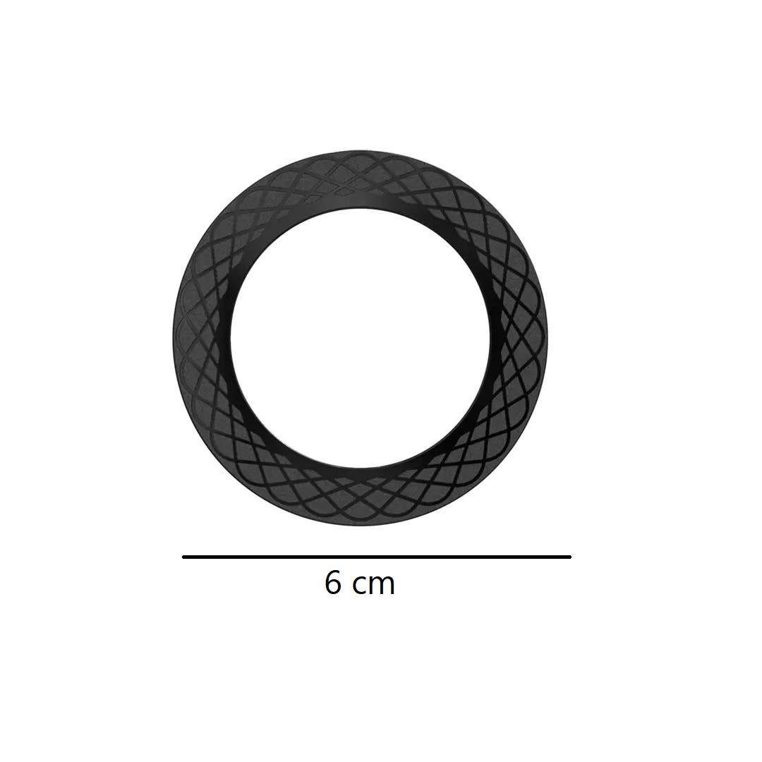 Magnetic Metal Plate Ring Wireless Charger Iron Sheet Sticker For Magnet Metal Tools - Black