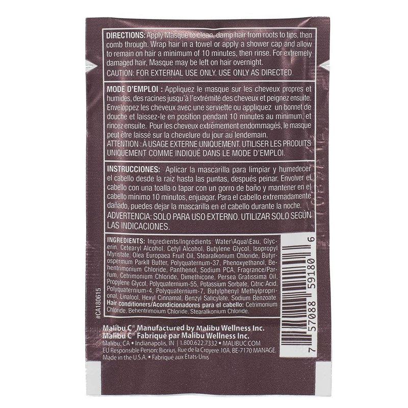 Malibu C Color-Lock Masque 12ml x 12 Sachets