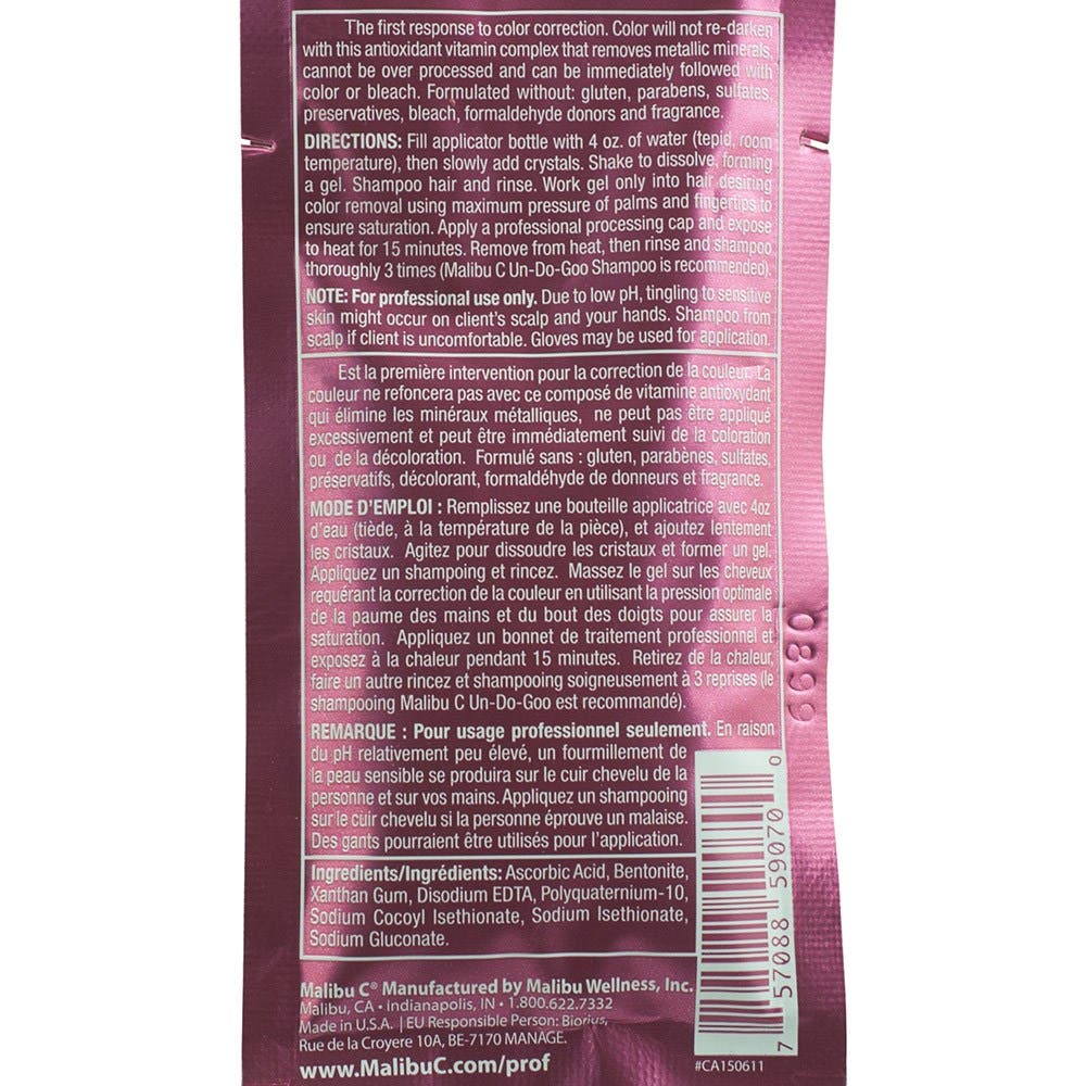 Malibu C Colour Pigment Remover 20g x 6pc
