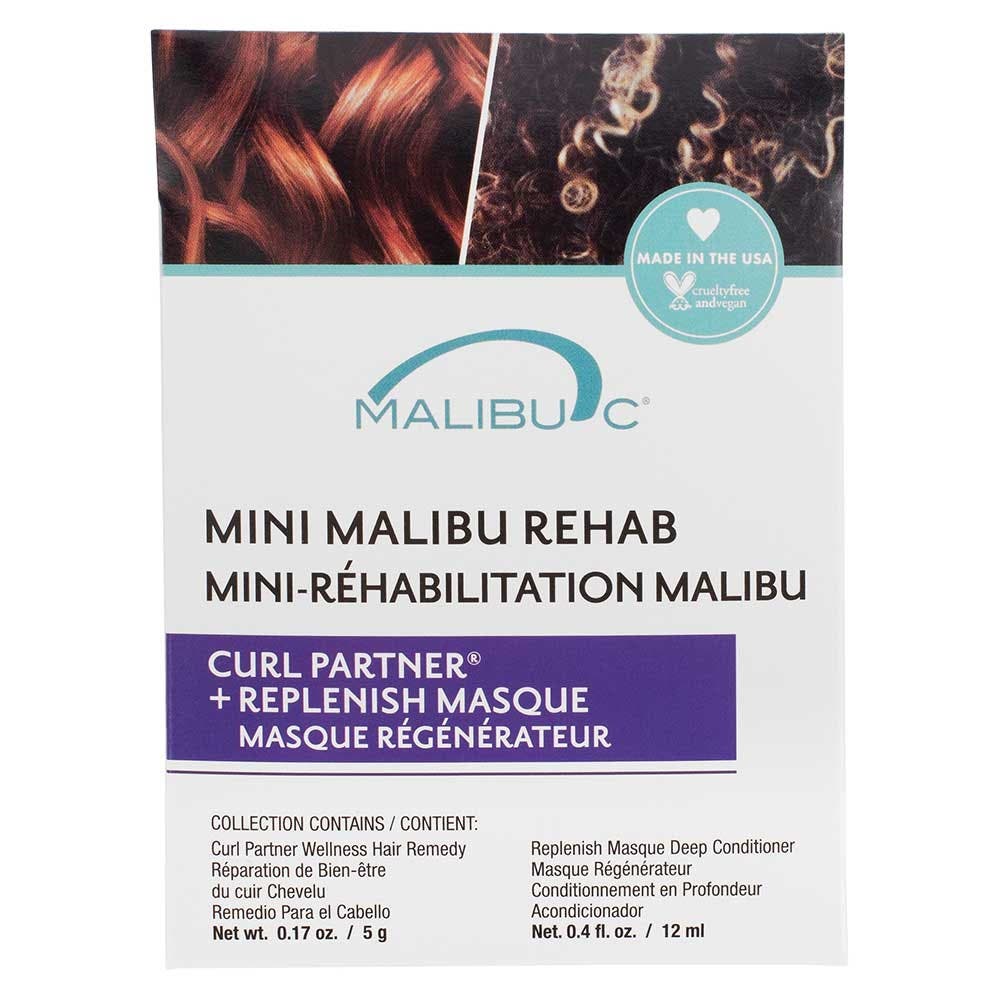 Malibu C Mini Malibu Rehab Curl Partner 5g + Replenish Masque 12ml