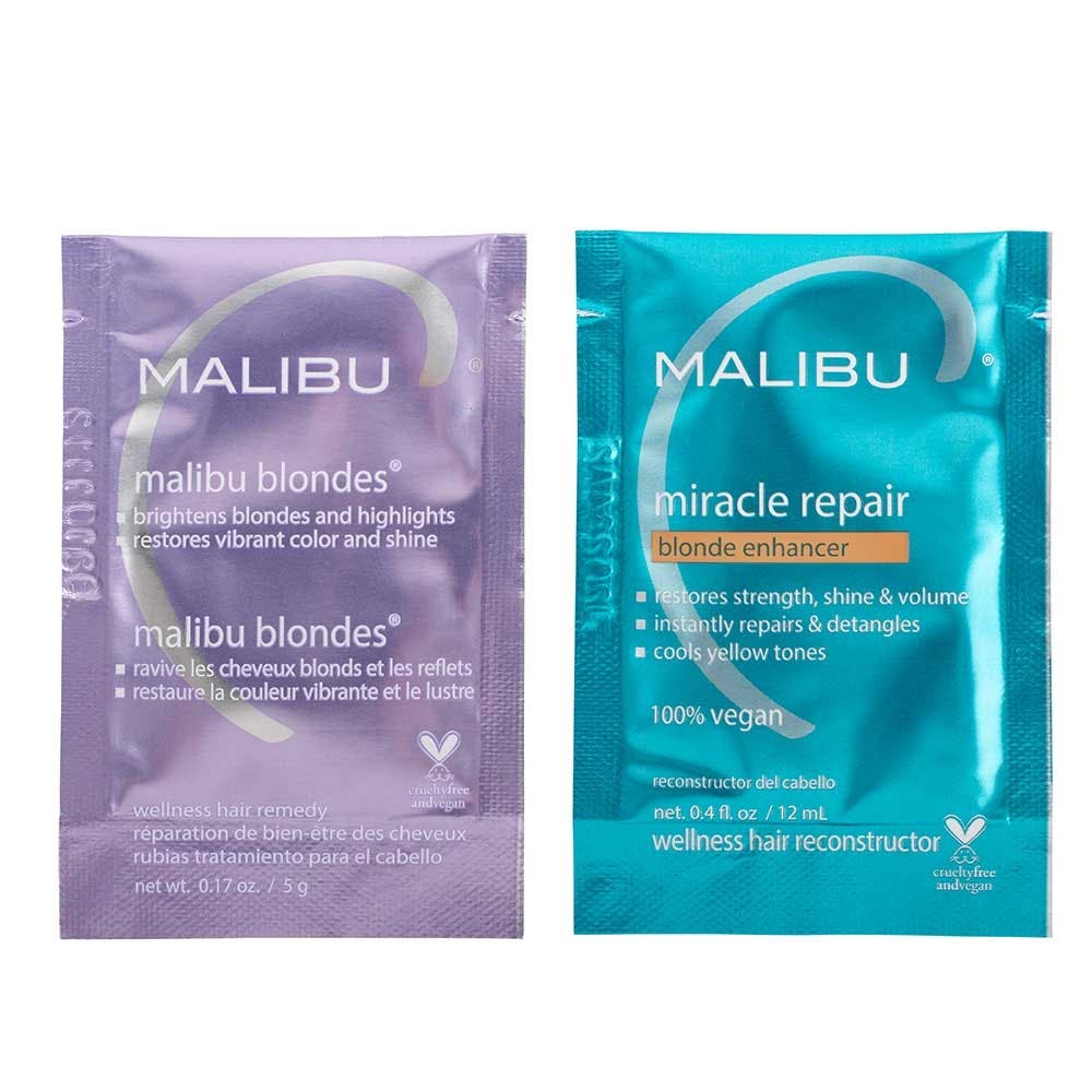 Malibu C Mini Malibu Rehab Malibu Blondes 5g + Miracle Repair Blonde 12ml
