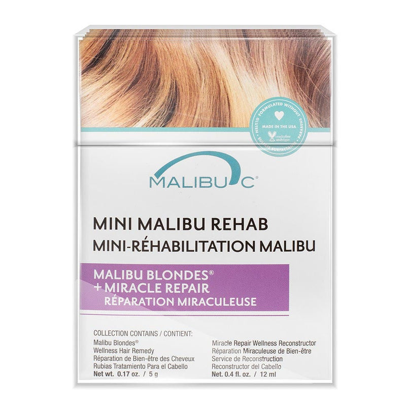 Malibu C Mini Malibu Rehab Malibu Blondes + Miracle Repair Blonde x12pc