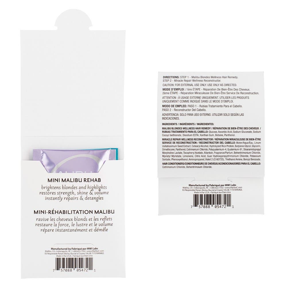 Malibu C Mini Malibu Rehab Malibu Blondes + Miracle Repair Blonde x12pc