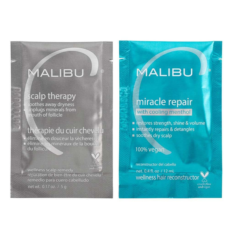 Malibu C Mini Malibu Rehab Scalp Wellness 5g + Miracle Repair Cooling 12ml
