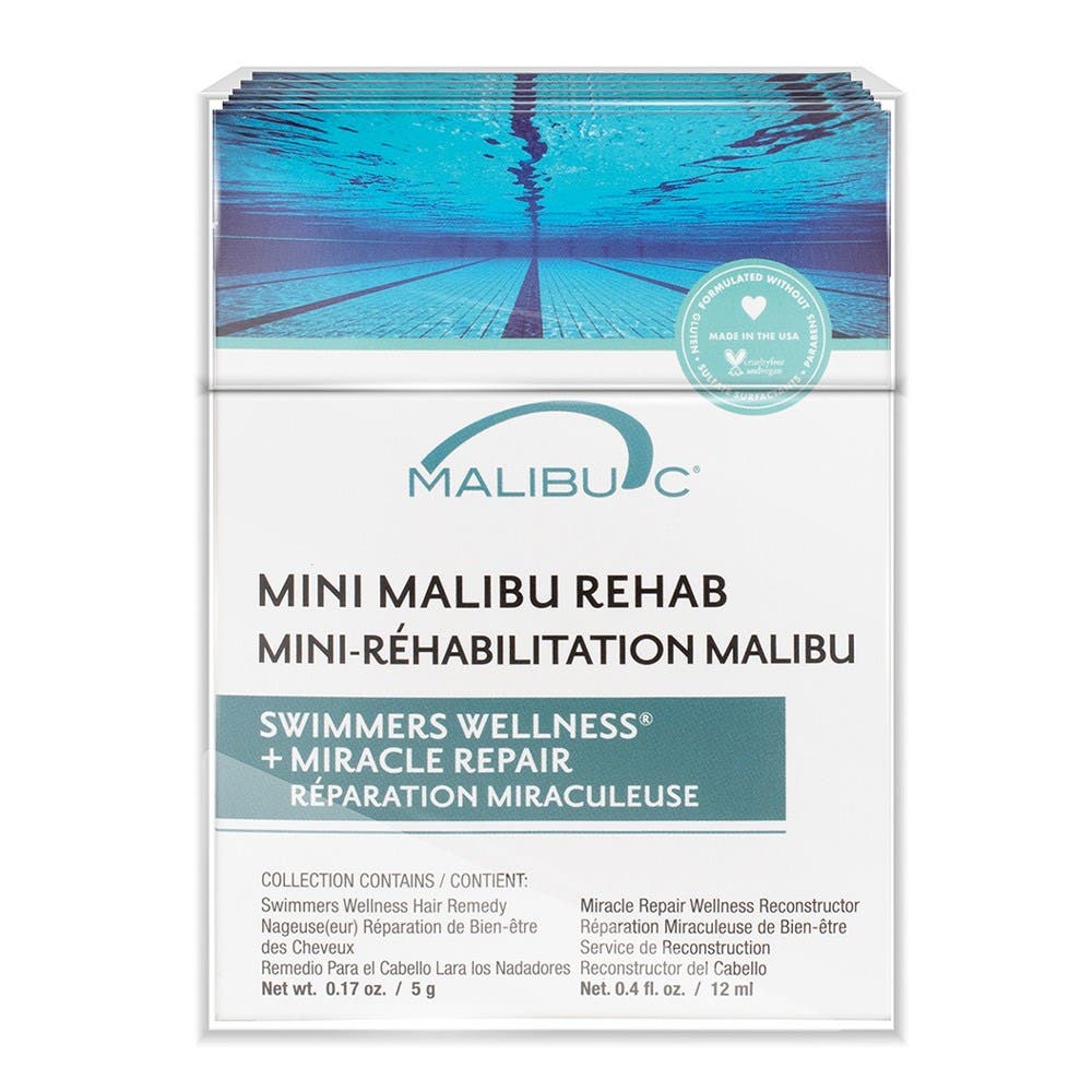 Malibu C Mini Malibu Rehab Swimmers Wellness + Miracle Repair x12pc