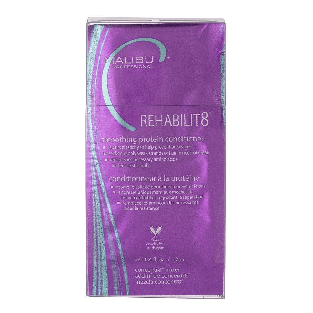 Malibu C Rehabilit8 Smoothing Protein Conditioner 6pc x 12ml