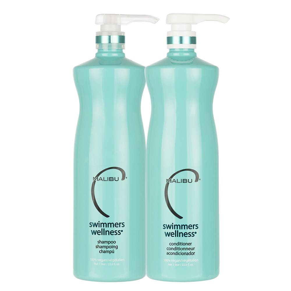Malibu C Swimmers Shampoo & Conditioner 1L DUO