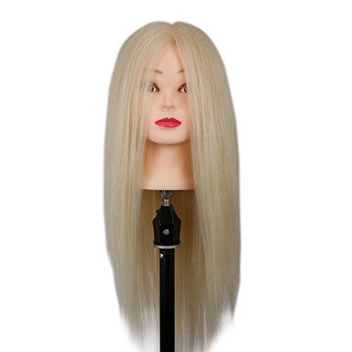 Mannequin Head Blonde Synthetic Hair 60 cm / 24"