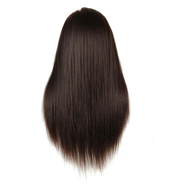 Mannequin Head Dark Brown Synthetic Hair 60 cm / 24"