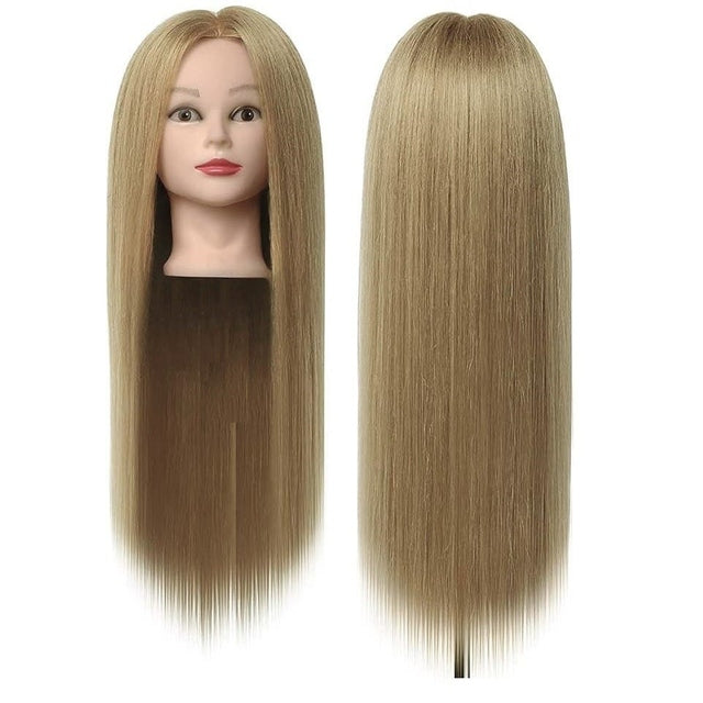 Mannequin Head Natural Blonde Synthetic Hair 60 cm / 24"