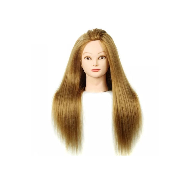 Mannequin Head Warm Blonde Synthetic Hair 60 cm / 24"