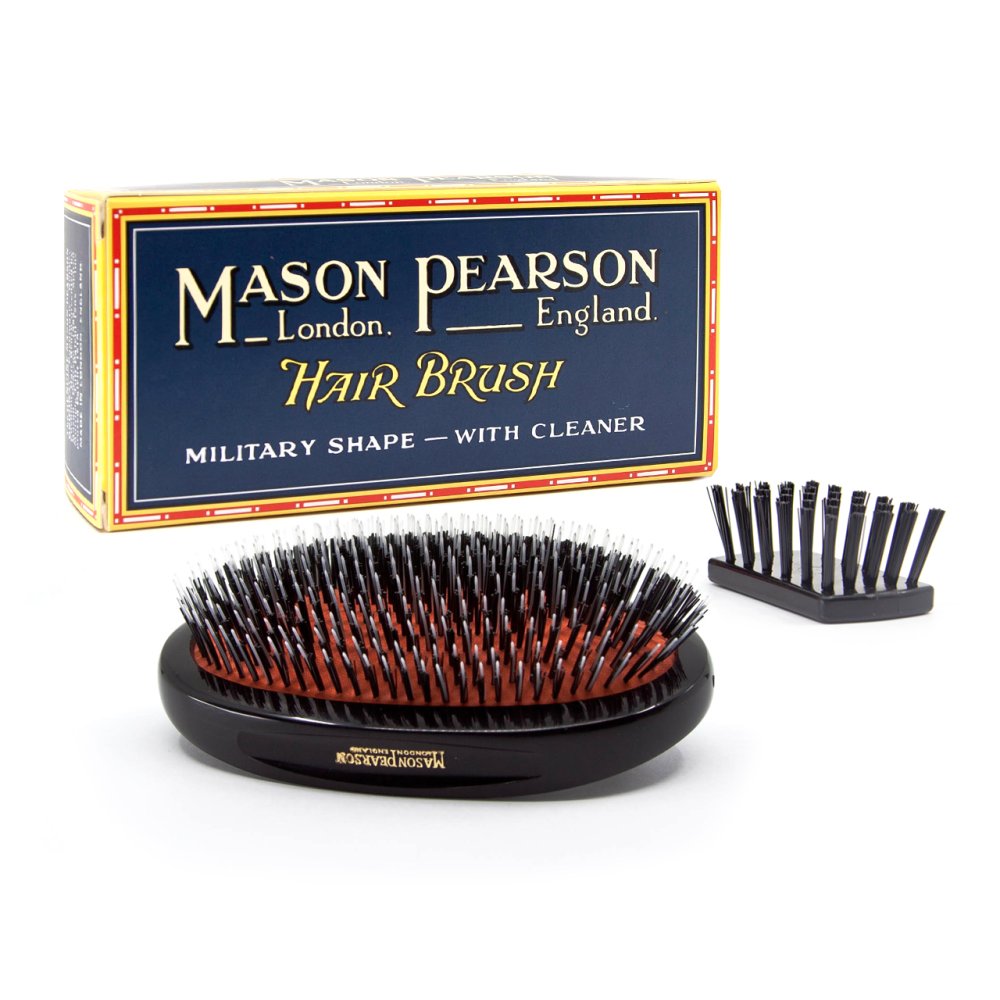 PRE-ORDER Military Popular Bristle & Nylon Hairbrush BN1M | Extra Stiff Boar Bristle Hair Brush