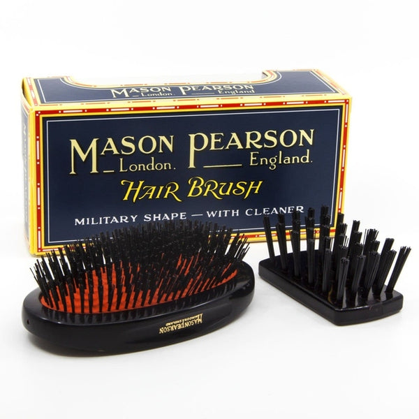 Mason Pearson B1M Military Brush Pure Boar Bristle Dark Ruby | SSS