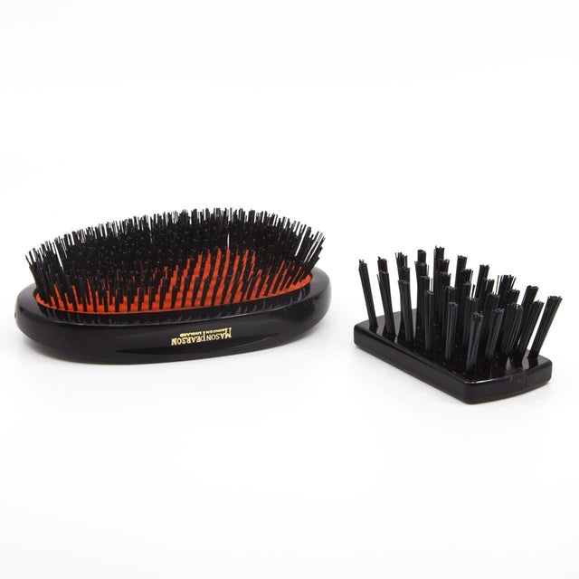 Mason Pearson - Pure Boar Bristle Large Extra Military Hair Brush Dark Ruby - B1M