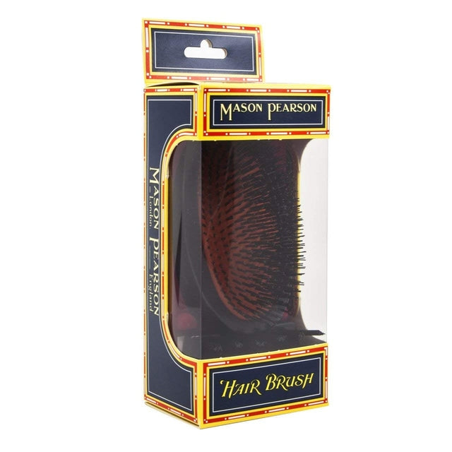Mason Pearson - Pure Boar Bristle Large Extra Military Hair Brush Dark Ruby - B1M