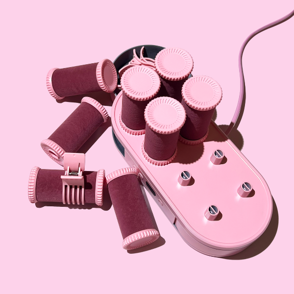 Mermade Digital Hot Rollers Pink 8041