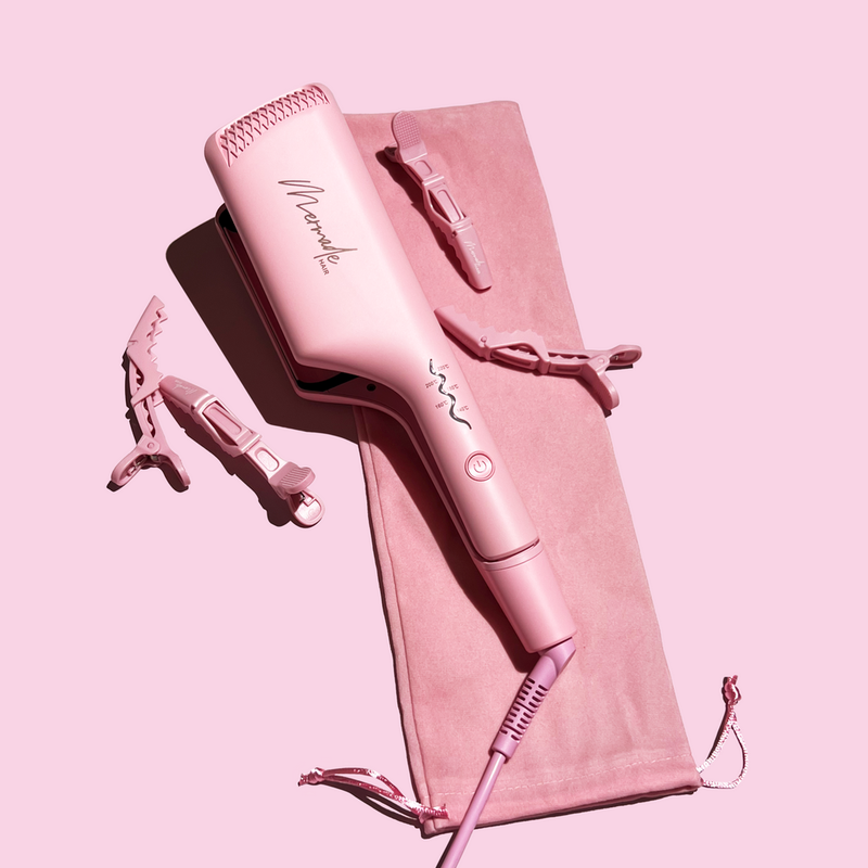 Mermade Double Waver MAX, Jumbo 32mm Double Barrel - Pink