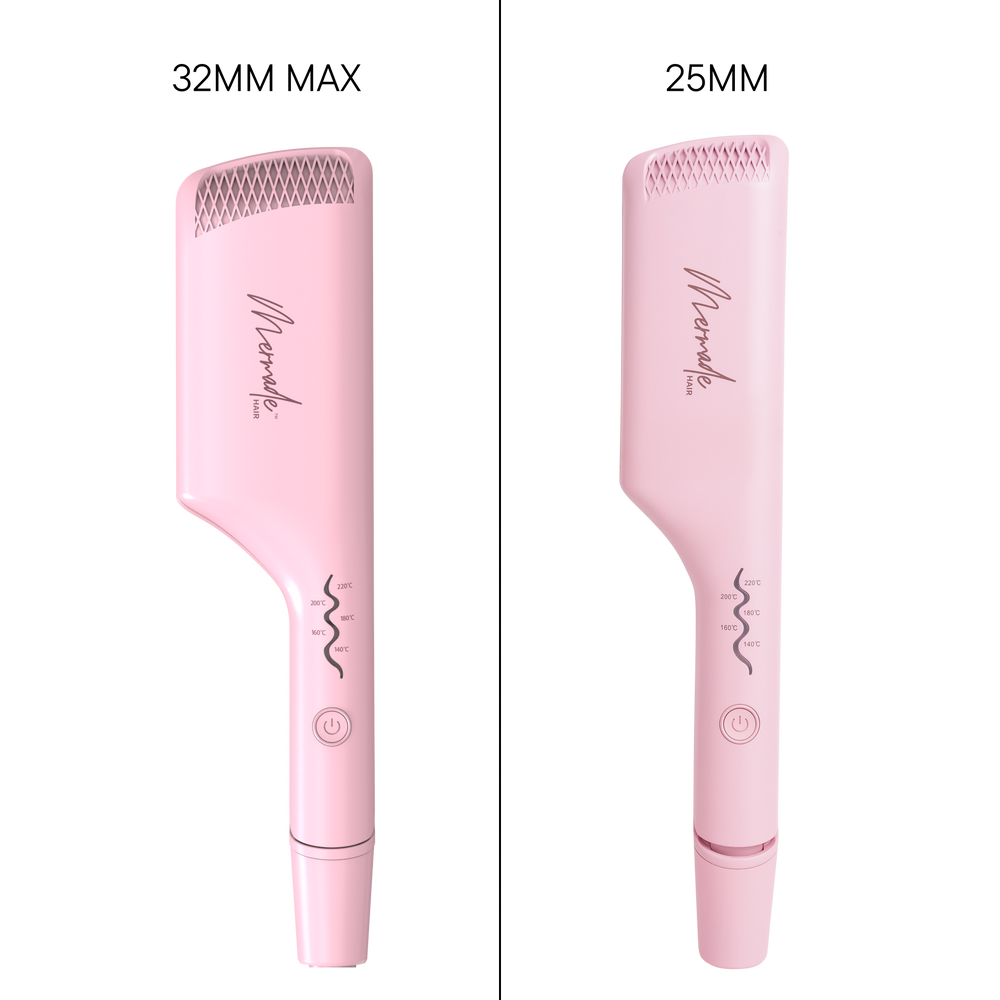Mermade Double Waver MAX, Jumbo 32mm Double Barrel - Pink