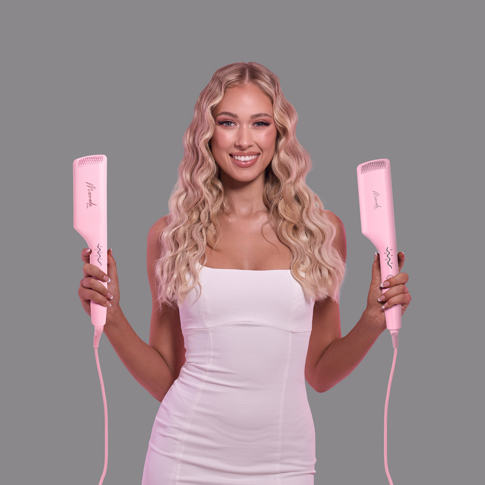 Mermade Double Waver MAX, Jumbo 32mm Double Barrel - Pink