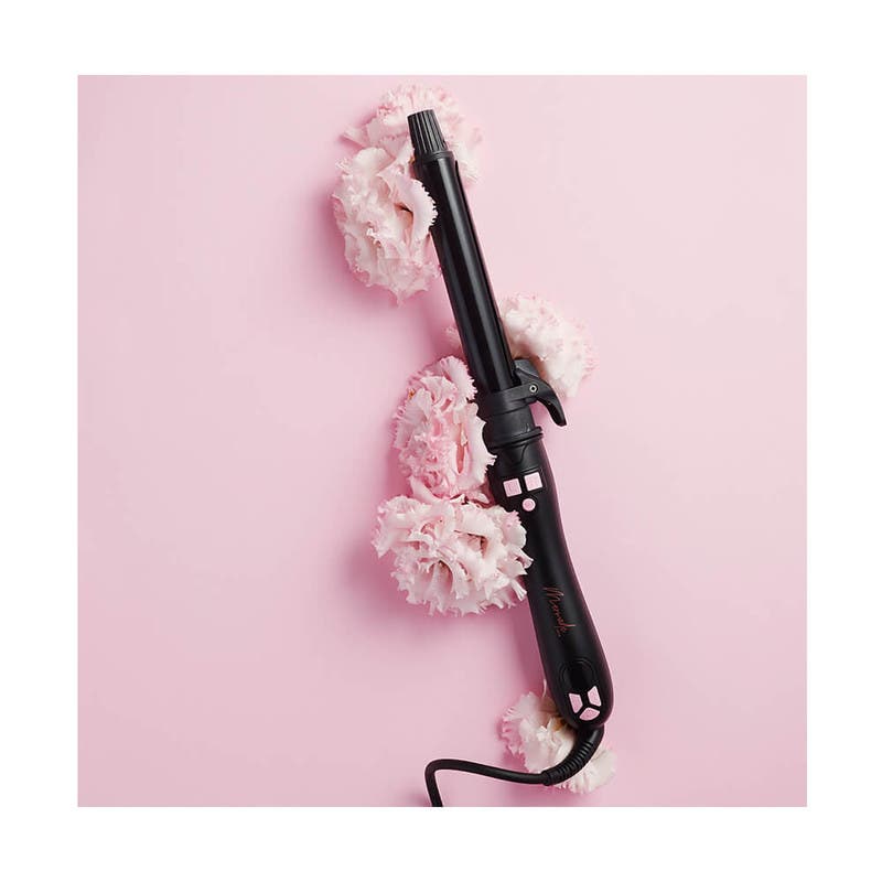 Mermade Hair Spin Curler Black 25mm - Rotating curling wand